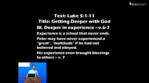 Getting Deeper with God